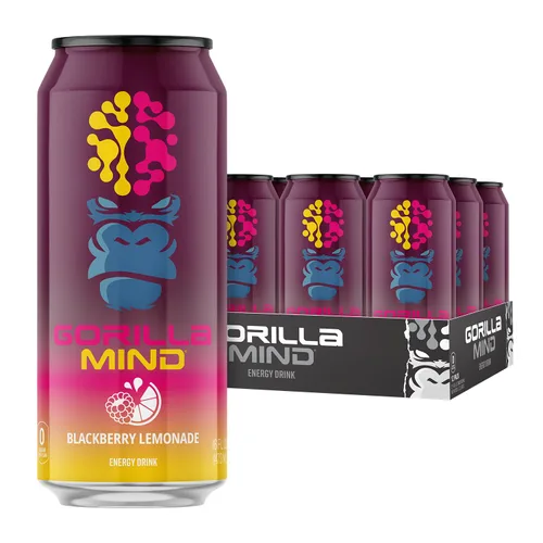 Vista 16 de Gorilla Mind Bebida energética Energía inigualable · Enfoque amplificado N-acetil-L-tirosina, alfa-GPC, 200 mg de cafeína, uridina, azafrán 0