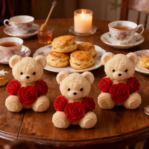 Vista 6 de 2 moldes de silicona de oso de rosas, moldes para hacer velas de oso de peluche 3D, adorno para moldes de resina epoxi para manualidades, molde
