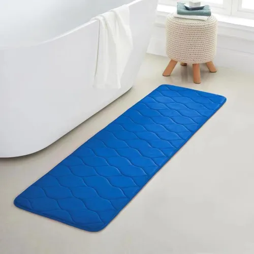 Vista 40 de Yafa Home Fashion 1 alfombra de baño de 17 x 24 pulgadas, espuma viscoelástica, absorbente de agua y antideslizante, color negro