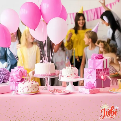 Vista 3 de 211 servilletas de oro rosa, suministros de fiesta para 30 invitados, platos desechables de papel, postres, servilletas, vasos, cubiertos y mantel