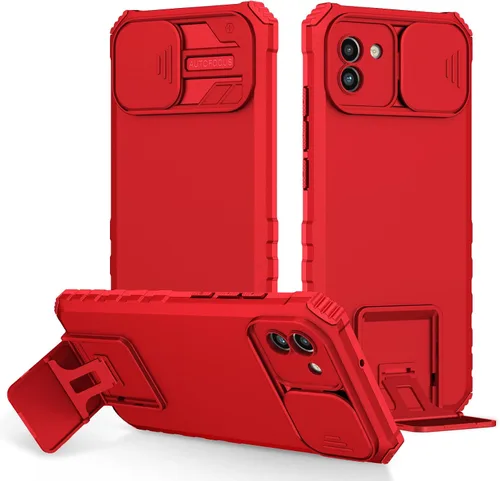 Vista 113 de Funda compatible con Samsung Galaxy M13 5G/A04 Dimensional Soporte Ventana Corredera Teléfono Móvil Funda Protectora a Prueba de Golpes para Samsung