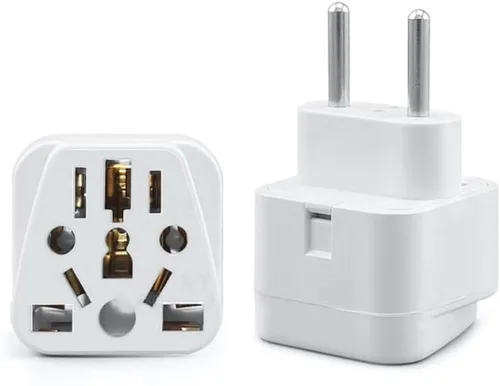 Vista 15 de Toptekits - Paquete de 2 adaptadores universales de enchufe de viaje, tipo B de EE. UU., convertidor de enchufe internacional a Estados Unidos Blanco