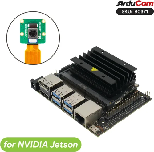 Vista 5 de Arducam Módulo de cámara de enfoque automático de 16MP para Raspberry Pi con carcasa ABS, IMX519 Cámara de enfoque automático de alta resolución