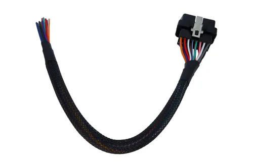 Vista 7 de OBD2 J1962 macho a extremo abierto 16pin cable de coleta de 1 pie/11.8 in (cable macho)