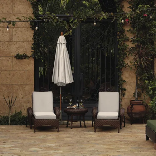 Vista 11 de Classic Accessories Montlake FadeSafe - Cojín para sillas de patio resistente al agua, 44 x 20 x 3 pulgadas, color beige antiguo, juego de cojines