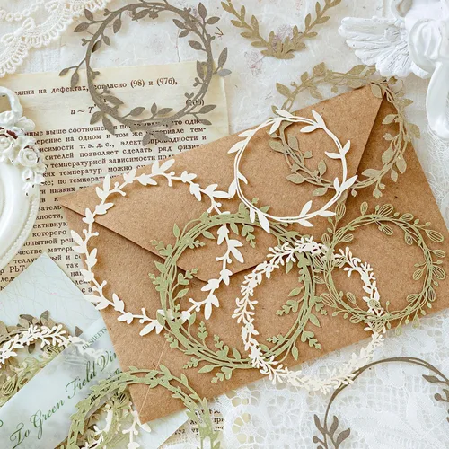 Vista 3 de Maxleaf 60 PCS Tarjetas de Borde con Recortes de Flores, Corazón de Amor Mariposa Hoja Encaje Estrella Marcos Calados Tarjetas de Papel Decorativas