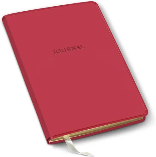 Vista 14 de Diario de cuero Gallery Leather - Elaborado en Maine, EE. UU. - Elegante cuaderno de escritura de cuero con 192 páginas rayadas - Un espacio