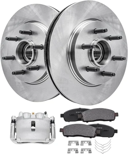 Vista 24 de Detroit Axle - 4 rotores de freno para Ford 1994-2004 Mustang, rotores de freno de disco delanteros y traseros 1995 1996 1997 1998 1999 2000 2001