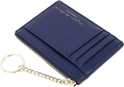 Vista 5 de Cartera minimalista para mujer, 8 tarjetas, monedero, monedero, bolsillo frontal, Casual