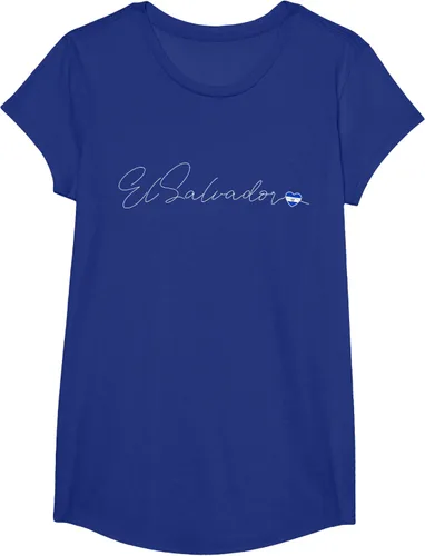 Vista 25 de Camiseta Simple Love El Salvadoreño con diseño de corazón en El Salvador