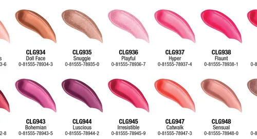 Vista 6 de Manteca de Karité Lip Gloss de lato brillo L.A. Colors, de 0,14 onza, Bebé Pastelillos (Baby Cakes)
