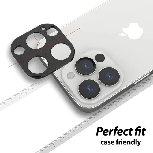 Vista 5 de Whitestone - Protector de cámara para Apple iPhone 13 (6.1 pulgadas), instalación con un solo toque, protector de lente de cámara resistente a