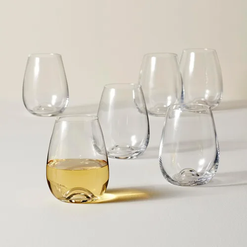 Vista 3 de Lenox Toscana Classics - Juego de vasos sin tallo, compra 4 y obtén 6, 1.18 kg, transparente