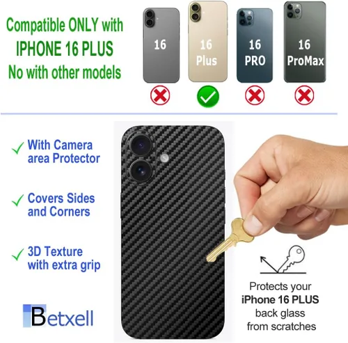 Vista 3 de 16 Plus Skin Wrap 3M Film Protector para lados y espalda (fibra de carbono)