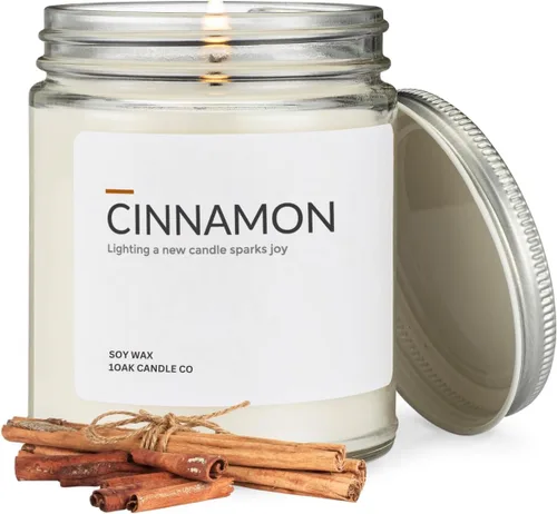 Vista 19 de 1OAK Vela de Manzana - Velas perfumadas de cera de soja (Manzana) - Velas de soja para aromatizar el hogar - Quema larga premium - Hechas a mano