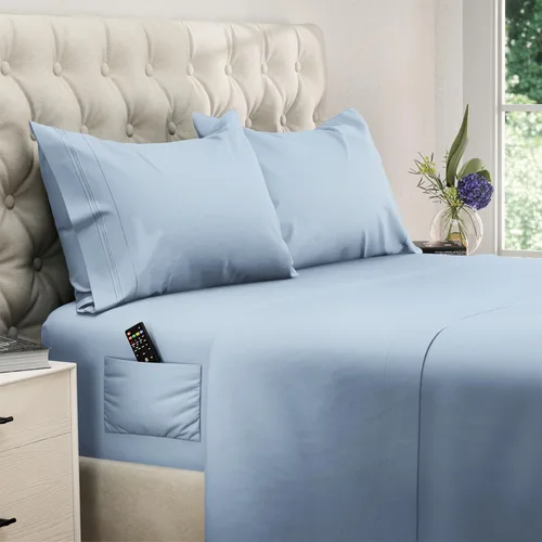 Vista 11 de DREAMCARE - Juego de sábanas de tamaño individual XL, 3 piezas, refrescantes, extralargas, suaves y duraderas de 100% poliéster de microfibra