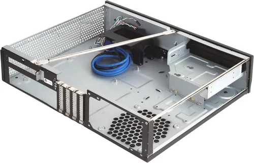 Vista 2 de Silverstone Tecnología ML03B Milo Series Aluminio/Acero Micro-ATX Media Center/HTPC Caso, Negro ML03B-x