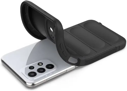 Vista 5 de Aikukiki Funda para Galaxy A32 4G, diseño de rayas 3D de lujo, resistente, sensorial, suave, de silicona completa, a prueba de golpes, para niñas