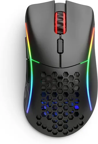 Vista 4 de Glorious Modelo D - Mouse inalámbrico para juegos - Mouse RGB inalámbrico - Mouse superligero de 243oz - Mouse ergonómico para computadora - Mouse