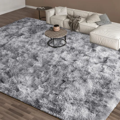 Vista 57 de EVOIONOS Alfombra Redonda Negra para Dormitorio, 4x4 Pies Alfombra de Área Circular Suave y Esponjosa para Sala de Estar, Alfombra Circular de Felpa