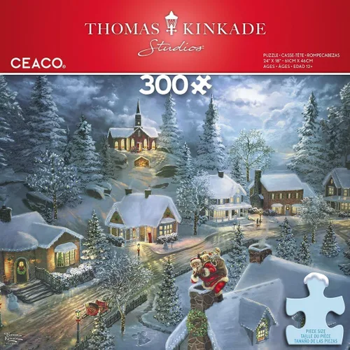 Vista 2 de Ceaco - Navidad - Noche Silenciosa de Santa - Rompecabezas de 300 Piezas
