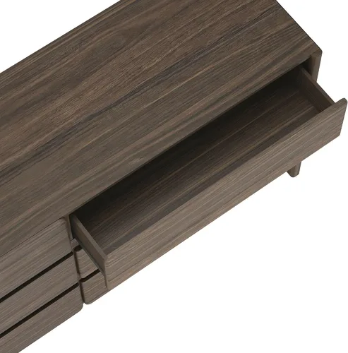 Vista 6 de Manhattan Comfort Linda - Cómoda moderna doble ancha para dormitorio con 6 cajones de almacenamiento, armario de madera de 72 pulgadas de largo