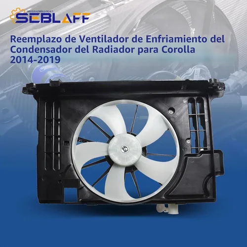 Vista 2 de Ventilador de refrigeración del radiador 12V Negro Reemplazo