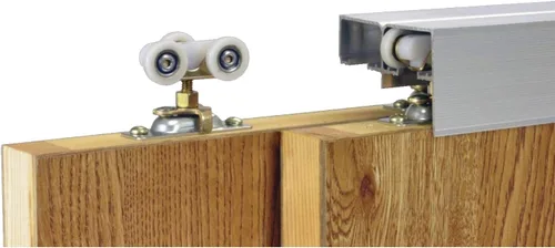 Vista 3 de Johnson Hardware Herrajes para puerta de derivación deslizante 134F (sistema de 2 puertas de 72 pulgadas)
