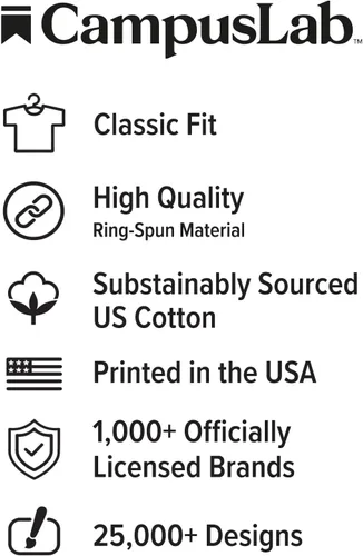 Vista 4 de Campus Lab Collegiate Classic - Casco de fútbol americano oficial de la NCAA, camiseta clásica hilada en anillo, unisex para hombres y mujeres