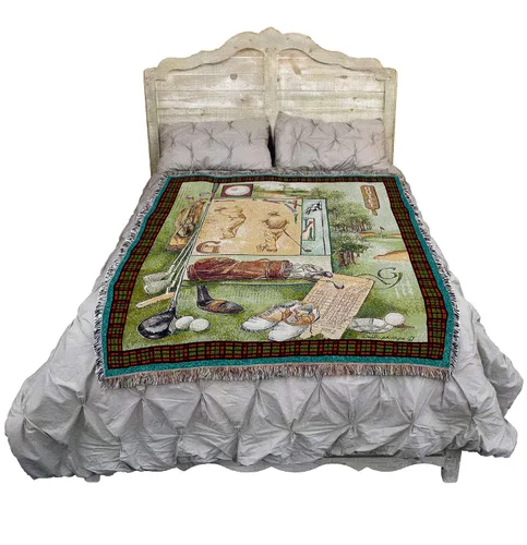 Vista 2 de Pure Country Weavers Anita Phillips - Manta tranquila para amantes del golf – Tapiz de regalo para fanáticos de los deportes, entrenadora, manta