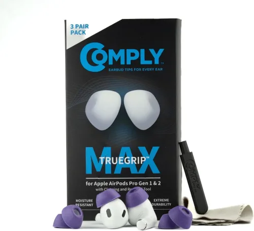 Vista 30 de Almohadillas de espuma viscoelástica Comply de repuesto para auriculares Apple AirPods Pro 1 y 2 Comodidad máxima, ajuste seguro, aislamiento