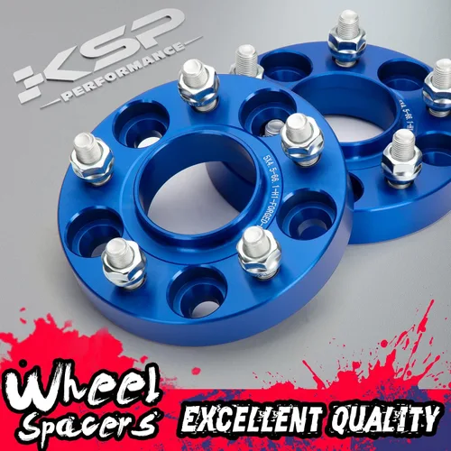 Vista 5 de KSP - Separadores de ruedas de 5 x 114.3 para G35 G37 350Z 370Z 240Sx 300Zx Altima, 1 pulgada de grosor, 5 x 4.5 centrado en el cubo de 2.602 in