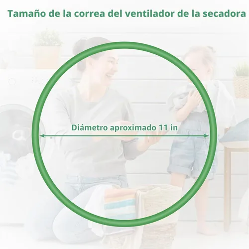 Vista 2 de Correa compacta portátil inconsútil del ventilador del secador de la correa gruesa verde incons