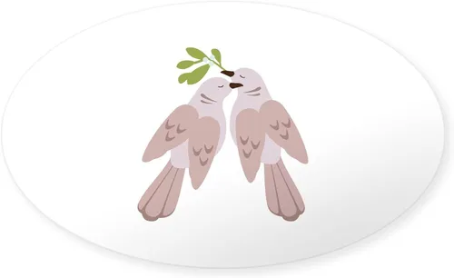Vista 12 de CafePress Pegatina rectangular de espíritu santo para parachoques de coche ovalada Blanco - Pegatina Rectángulo Espíritu Santo