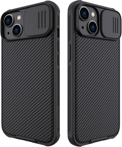 Vista 12 de Mangix Funda para iPhone 13 con Cubierta de Cámara, Ajuste Delgado Funda Protectora de Policarbonato Resistente a Golpes con Cubierta Deslizante