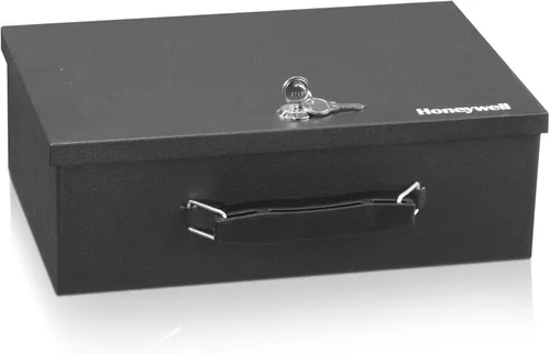 Vista 2 de Honeywell Cajas de seguridad y cerraduras de puerta - Caja de seguridad pequeña para el hogar - Caja de seguridad resistente al fuego con llaves