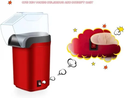 Vista 9 de Máquina para hacer palomitas de maíz de 1200 W Máquina gourmet de palomitas de maíz Mejor máquina de palomitas de maíz de aire, sin grasa