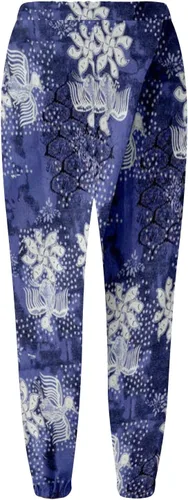 Vista 3 de DUOWEI Pantalones casuales relajados para mujer, pantalones capri de cintura alta con cordón y bolsillos, pantalones cortos de pierna ancha