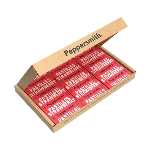 Vista 2 de Peppersmith Mentas dentales de fresa 12x15g