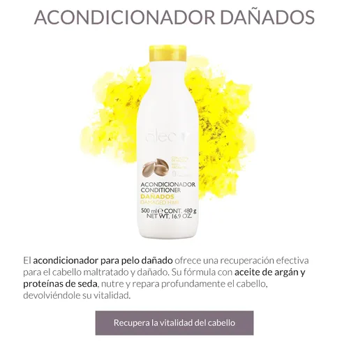 Vista 2 de ALEA - Acondicionador para el cabello dañado - Línea de cabello dañado - 16.9 fl oz - con proteínas de seda y aceite de argán - Libre de sulfatos