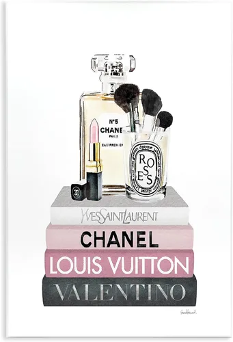 Vista 11 de Stupell Industries - Botella de perfume Glam, color dorado y rosa, fabricada con orgullo en Estados Unidos Stupell Industries 10 x 15 Inches