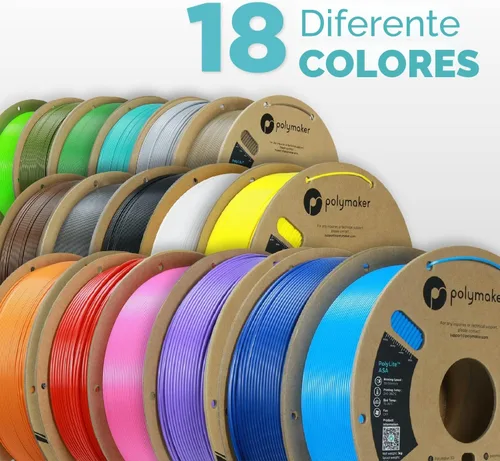 Vista 3 de Polymaker ASA Filamento 1.75mm Negro, 1kg ASA Filamento para Impresión 3D, Resistente al Calor y a la Intemperie - ASA Filamento para Impresora 3D