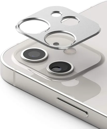Vista 2 de Ringke Estilo de cámara compatible con iPhone 12 Mini protector de lente de cámara - Plata