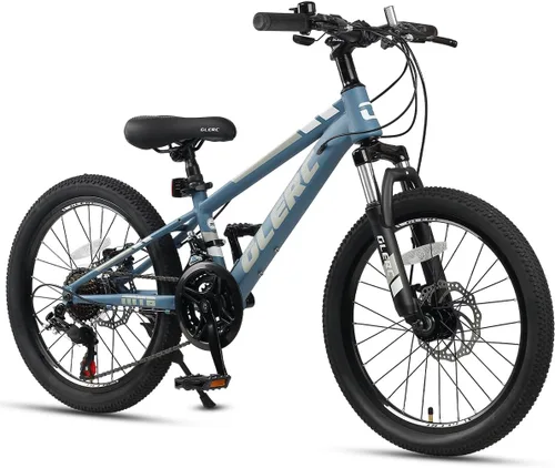 Vista 19 de Glerc Bicicleta de montaña para niños de 20, 24 y 26 pulgadas, bicicleta de montaña para niños y niñas a partir de 6 años, bicicleta Skyline de 21