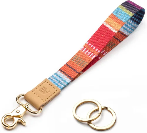Vista 35 de EcoVision - Llaveros lindos con correa para llaves, llavero de muñeca para mujer, correa de insignia con 2 argollas para llaves