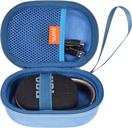 Vista 9 de Estuche rígido, estuche de transporte impermeable portátil para JBL Clip 4, Clip 5 Altavoz Bluetooth - Negro