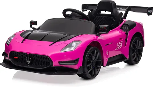 Vista 9 de Kidzone Maserati GT2 - Auto de paseo con licencia para niños de 3 a 6 años Negro