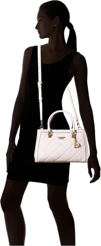 Vista 6 de GUESS Mochila Abey Elite para novia, Desbordamiento beige
