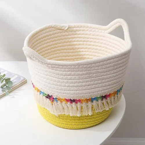 Vista 4 de MOUYAT Cuerda de algodón natural de 328 pies x 1/4 pulgadas, cordón de algodón trenzado multiusos para colgar ropa, macramé, colgador de plantas