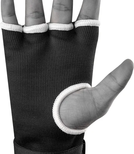 Vista 7 de FISTRAGE Guantes interiores de boxeo para puñetazos, vendajes acolchados elásticos debajo de las manoplas, soporte de muñeca largo y rápido